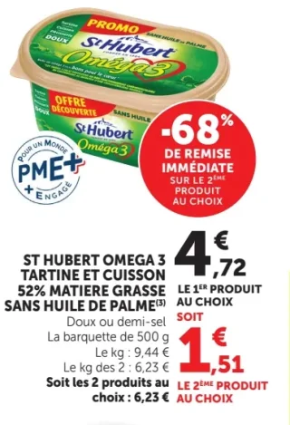 St Hubert Oméga 3 Tartine et Cuisson