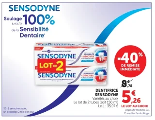 Dentifrice Sensodyne Sensibilité & Gencives
