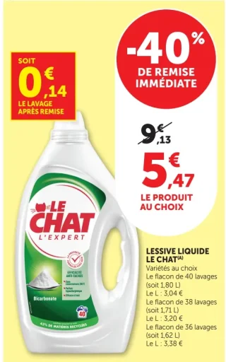 LESSIVE LIQUIDE LE CHAT
