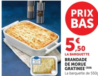 Brandade de morue gratinée