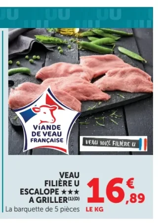 Veau Filière U Escalope *** à griller