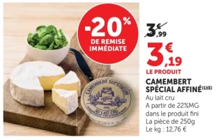 Camembert spécial affiné Camembert Supérieur