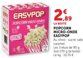 Popcorn Micro-onde Easypop