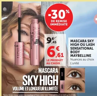 Mascara Sky High ou Lash Sensational Body Maybelline