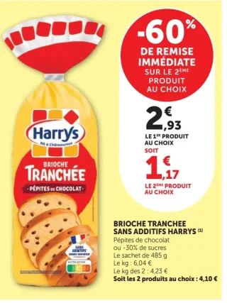 Brioche Tranchée sans additifs Harrys