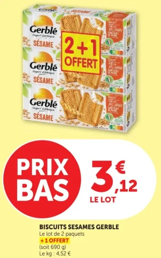 Biscuits sesames gerble