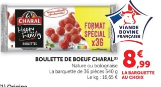 Boulette de boeuf Charal