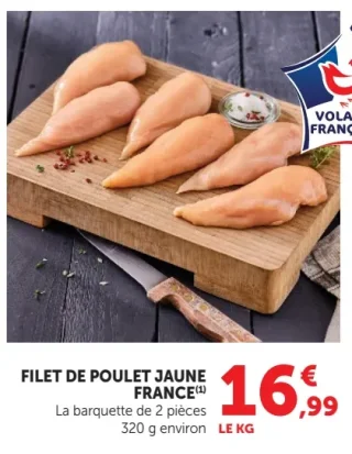 Filet de poulet jaune France