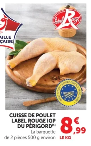 Cuisse de poulet Label Rouge IGP du Périgord
