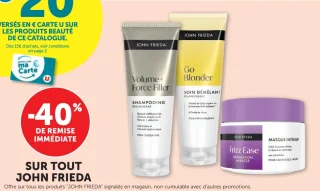 Gamme capillaire John Frieda