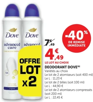 DEODORANT DOVE