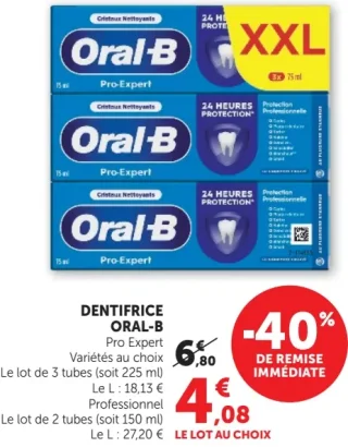DENTIFRICE ORAL-B Pro Expert