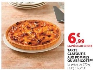 Tarte Clafoutis aux Pommes ou Abricots