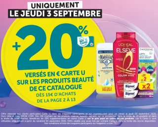 Produits de beauté de ce catalogue (Le Petit Marseillais, L'Oréal Elseve, Diadermine, Signal, Nana)