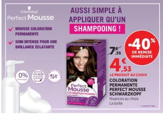 COLORATION PERMANENTE PERFECT MOUSSE SCHWARZKOPF