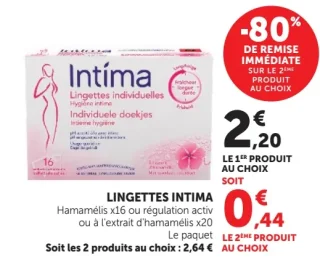 Lingettes Intima