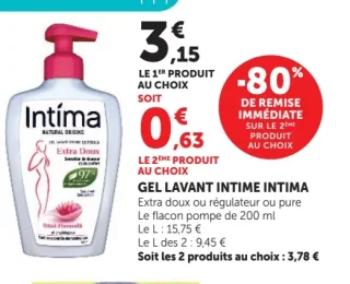 Gel Lavant Intime Intima