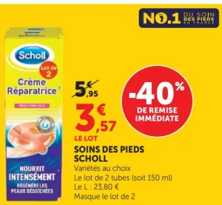 Soins des pieds Scholl Crème Réparatrice