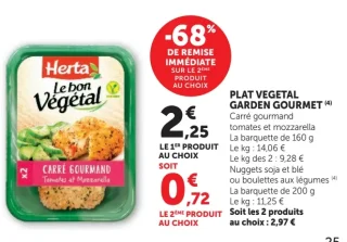 Plat Végétal Garden Gourmet Carré Gourmand
