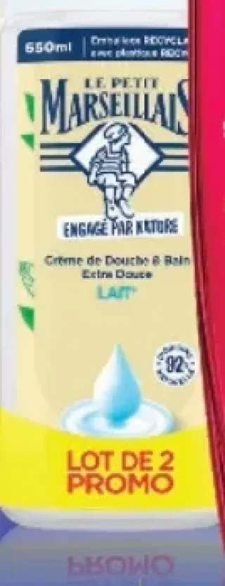 Crème de Douche & Bain Extra Douce Lait Le Petit Marseillais
