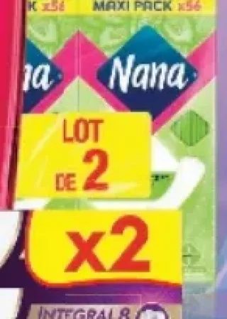 Serviettes Hygiéniques Nana Lot de 2