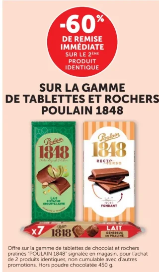 Poulain 1848 Tablettes et Rochers