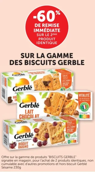 Gamme de Biscuits Gerblé