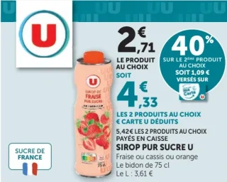 Sirop pur sucre U