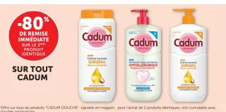 Gels douche et crèmes lavantes Cadum
