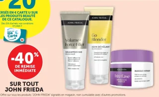 Produits de la gamme John Frieda