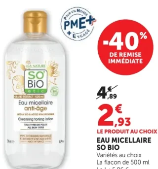 Eau Micellaire So Bio anti-âge
