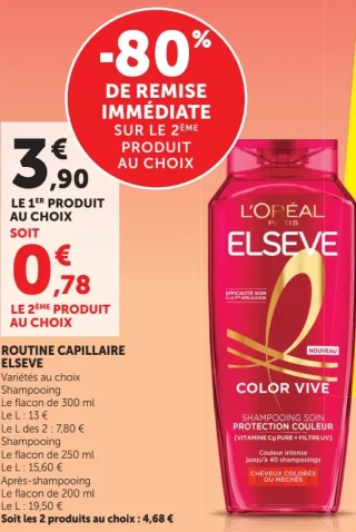 Routine capillaire Elseve L'Oréal Paris