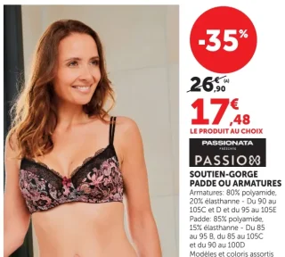 Soutien-Gorge Padde ou Armatures Passionata Passio