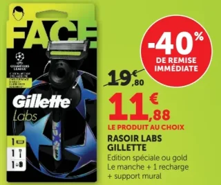Rasoir Labs Gillette Edition spéciale ou gold
