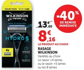 Rasage Wilkinson Sword Hydro 5