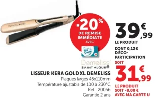 Lisseur Kera Gold XL Demeliss Saint Algue 20056