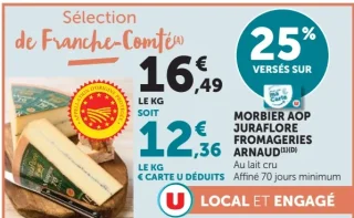 MORBIER AOP JURAFLORE FROMAGERIES ARNAUD