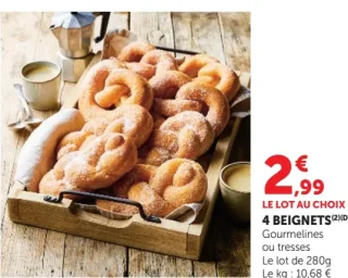 4 Beignets Gourmelines ou tresses