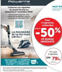 Offre Vignettes Rowenta & Calor