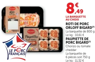 Rôti de porc Orloff Bigard ou Paupiette de porc Bigard