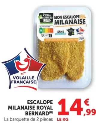 Escalope milanaise Royal Bernard