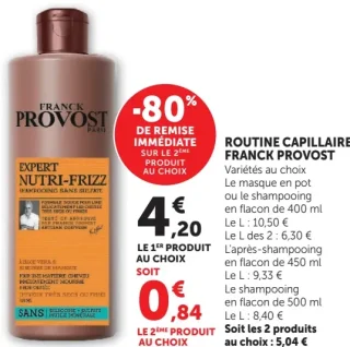 Routine Capillaire Franck Provost Expert Nutri-Frizz