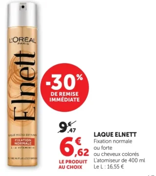 Laque Elnett Fixation Normale ou Forte
