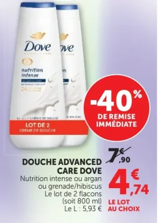Douche Advanced Care Dove