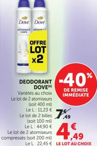 Deodorant Dove Advanced Care