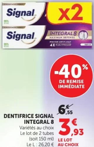 Dentifrice Signal Integral 8