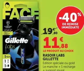 Rasoir Labs Gillette - Edition spéciale ou gold