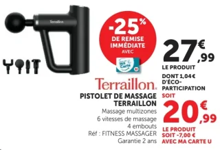 Pistolet de massage Terraillon Fitness Massager