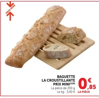 Baguette la croustillante Prix Mini