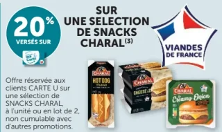 Une sélection de snacks Charal